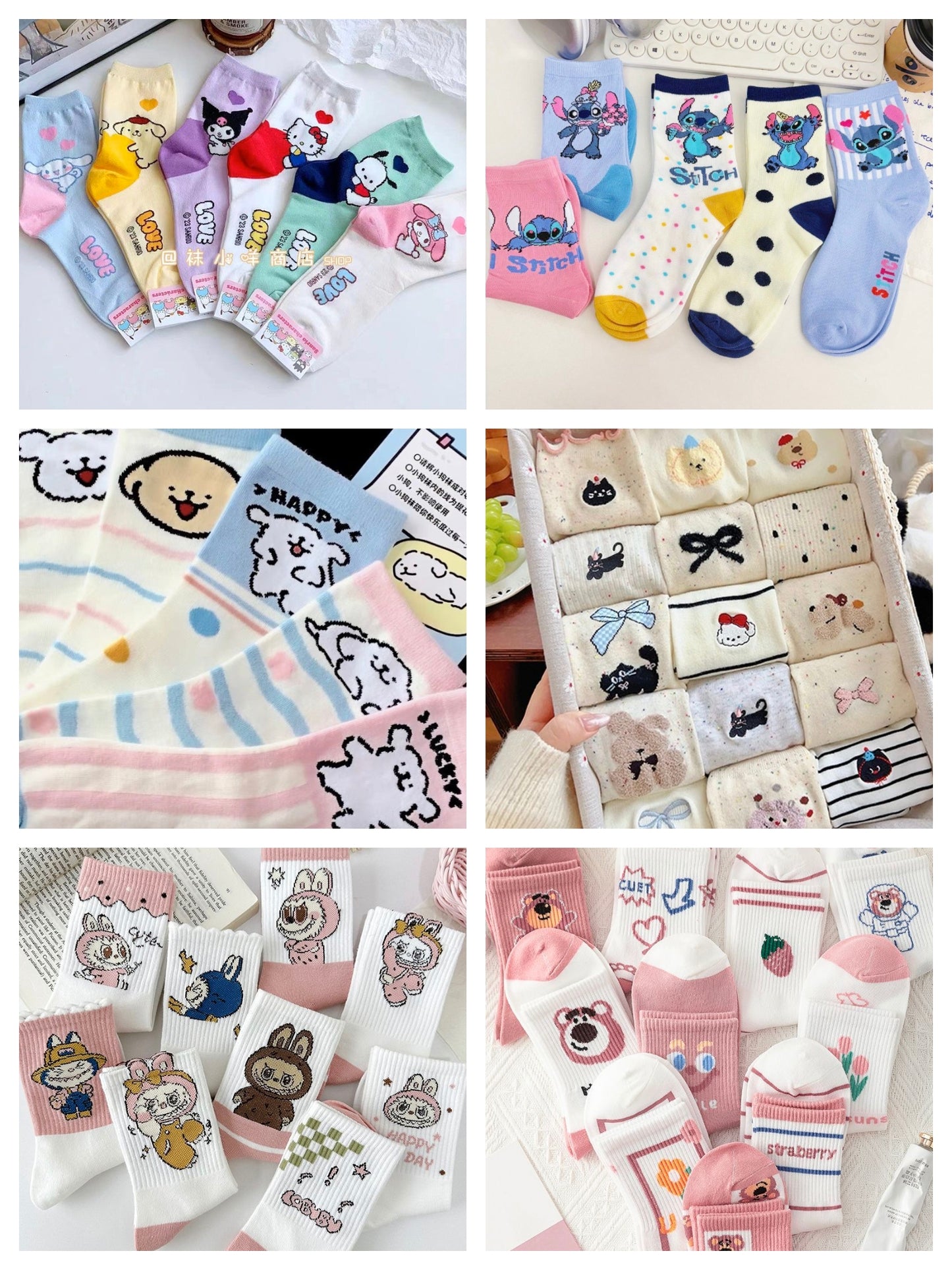 Lucky cotton Socks Bags( size suitable for women )