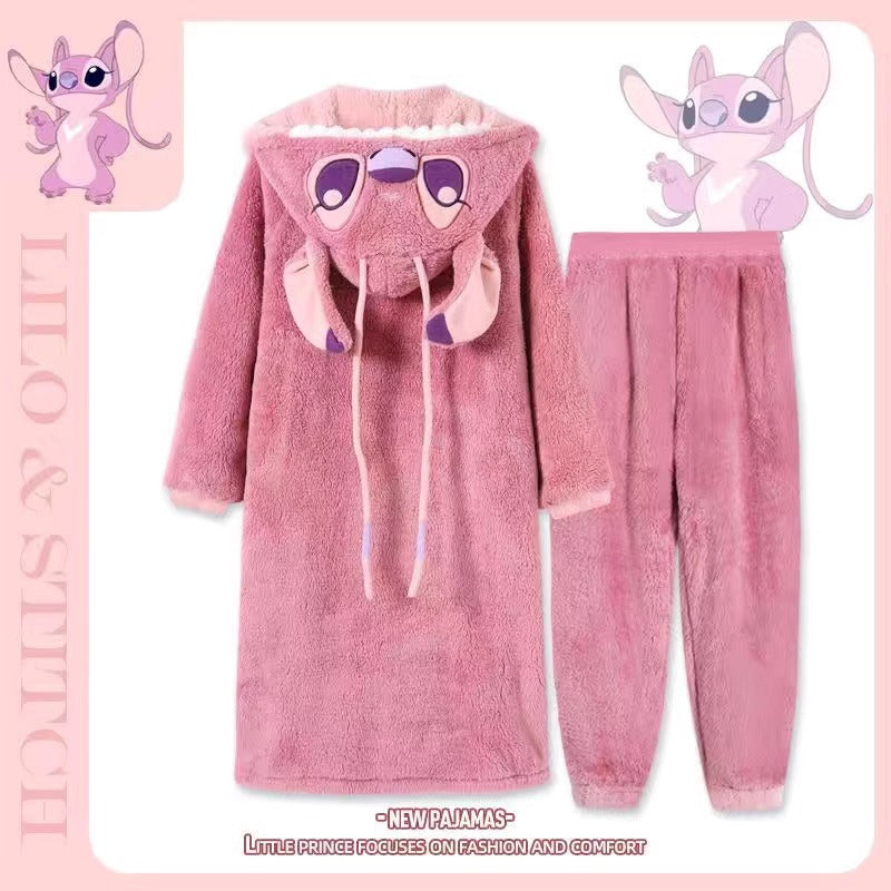 (Copy) Sanrio Pajamas Women's Velvet Sweet Plush Home Clothes Set